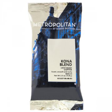 Metropolitan Kona Blend Ground Coffee Packets 2.5oz - 24ct