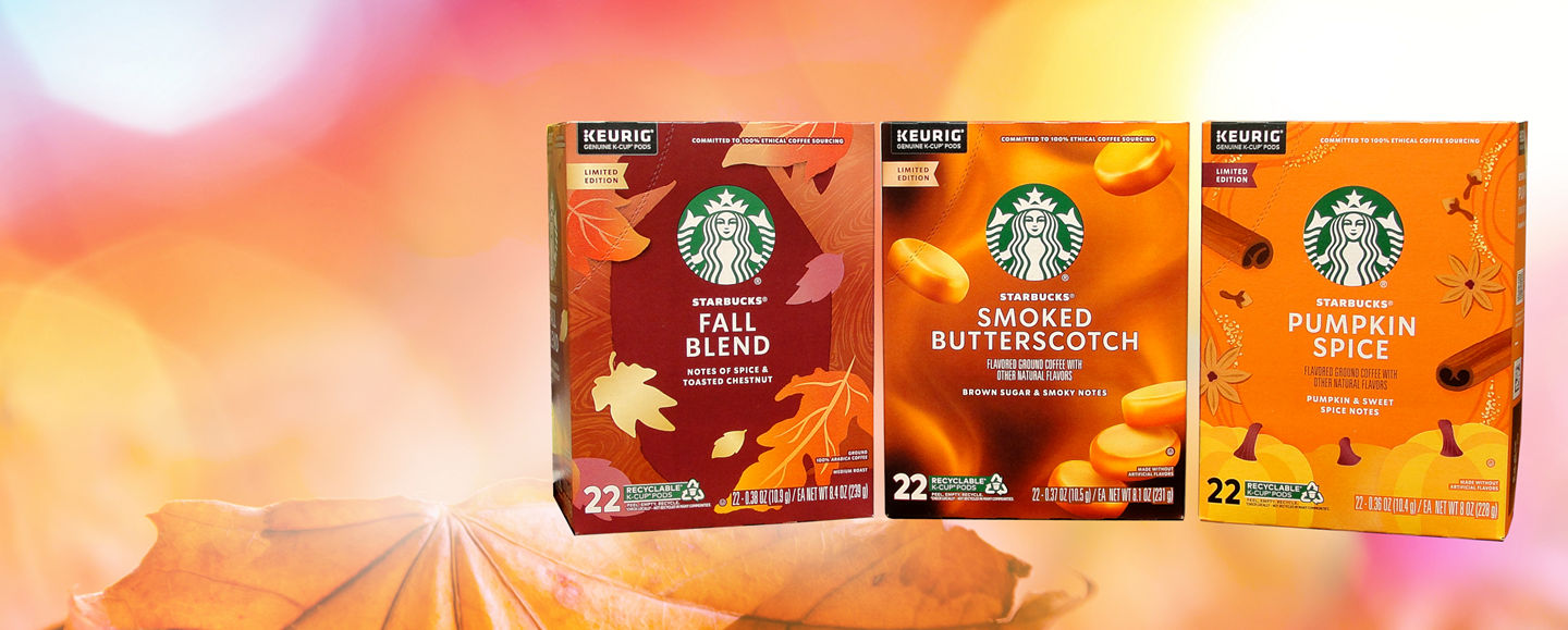 Starbucks Fall Flavored k-cups