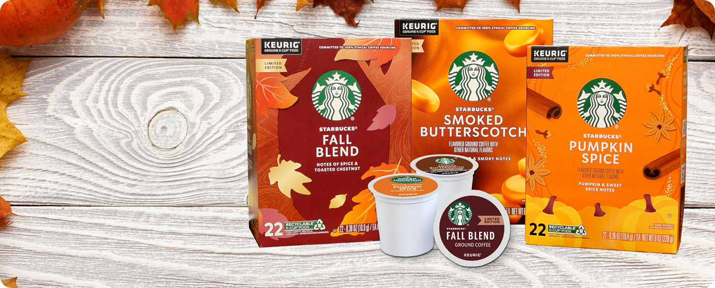 Starbucks Fall Flavored k-cups