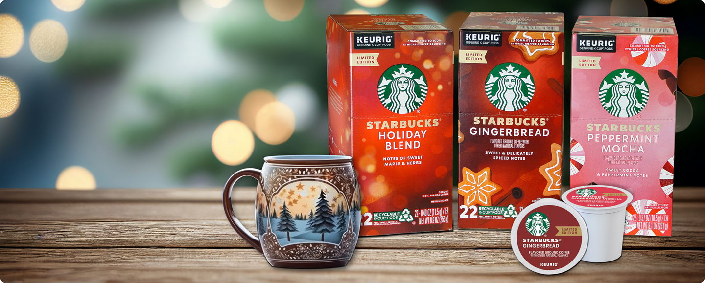 Starbucks Holiday Flavored k-cups