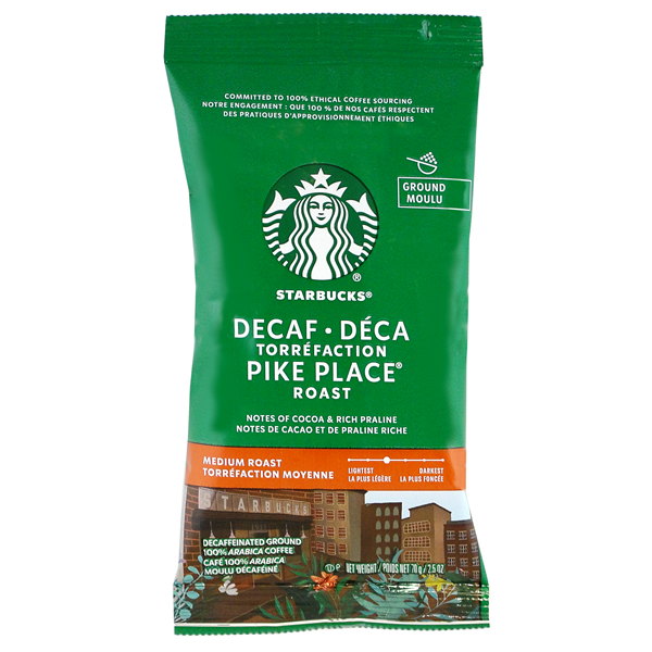 Starbucks Decaf Pike Place Roast Coffee Packets