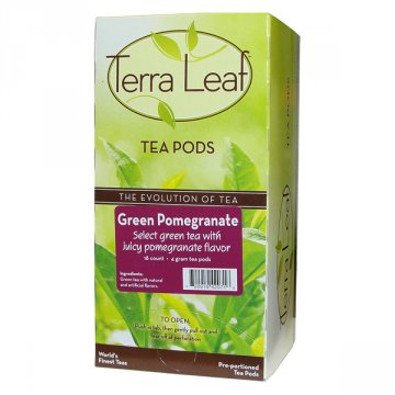 Terra Leaf Green Pomegranate Tea Pods 18ct