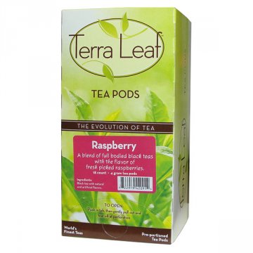 Terra Leaf Raspberry Tea Pods 18ct