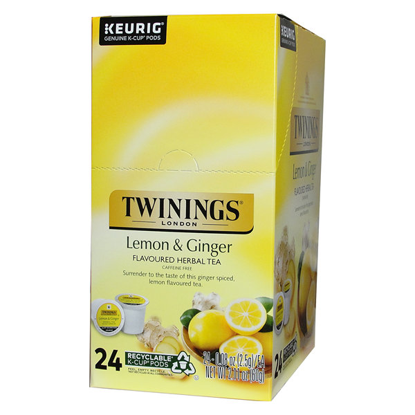 Twinings Lemon Ginger Herbal Tea K cups