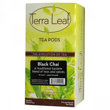 Terra Leaf Black Chai Tea Pods 18ct