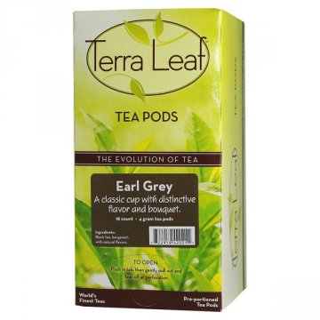 Terra Leaf Earl Grey Tea Pods 18ct
